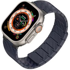 画像11: アップルウォッチ　カーボンファイバー バンド  カーボン ベルト apple watch ステンレス バンド 49mm 44mm/45mm/46ｍｍ ULTRA ウルトラ バンド ベルト  高級  マグネットバンド ブラック メンズ  スポーツ   6 /7/8/9/10/11/ULTRA/SE ステンレススチール (11)