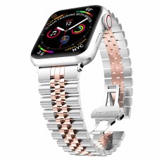 画像16: アップルウォッチ バンド  ベルト apple watch ステンレス バンド 49mm 44mm/45mm/46ｍｍ ULTRA ウルトラ バンド ベルト  高級  バタフライバックル ブラック オレンジ メンズ  スポーツ   6 /7/8/9/10/11/ULTRA/SE ステンレススチール (16)