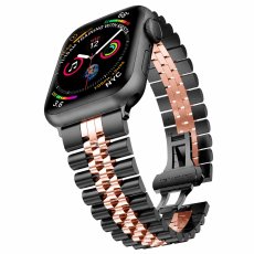 画像18: アップルウォッチ バンド  ベルト apple watch ステンレス バンド 49mm 44mm/45mm/46ｍｍ ULTRA ウルトラ バンド ベルト  高級  バタフライバックル ブラック オレンジ メンズ  スポーツ   6 /7/8/9/10/11/ULTRA/SE ステンレススチール (18)