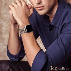 画像7: アップルウォッチ バンド  ベルト apple watch ステンレス バンド 49mm 44mm/45mm/46ｍｍ ULTRA ウルトラ バンド ベルト  高級  バタフライバックル ブラック オレンジ メンズ  スポーツ   6 /7/8/9/10/11/ULTRA/SE ステンレススチール (7)