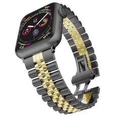 画像17: アップルウォッチ バンド  ベルト apple watch ステンレス バンド 49mm 44mm/45mm/46ｍｍ ULTRA ウルトラ バンド ベルト  高級  バタフライバックル ブラック オレンジ メンズ  スポーツ   6 /7/8/9/10/11/ULTRA/SE ステンレススチール (17)