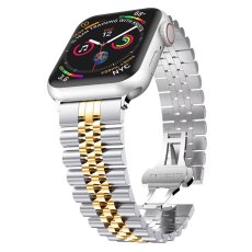 画像14: アップルウォッチ バンド  ベルト apple watch ステンレス バンド 49mm 44mm/45mm/46ｍｍ ULTRA ウルトラ バンド ベルト  高級  バタフライバックル ブラック オレンジ メンズ  スポーツ   6 /7/8/9/10/11/ULTRA/SE ステンレススチール (14)