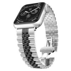 画像15: アップルウォッチ バンド  ベルト apple watch ステンレス バンド 49mm 44mm/45mm/46ｍｍ ULTRA ウルトラ バンド ベルト  高級  バタフライバックル ブラック オレンジ メンズ  スポーツ   6 /7/8/9/10/11/ULTRA/SE ステンレススチール (15)