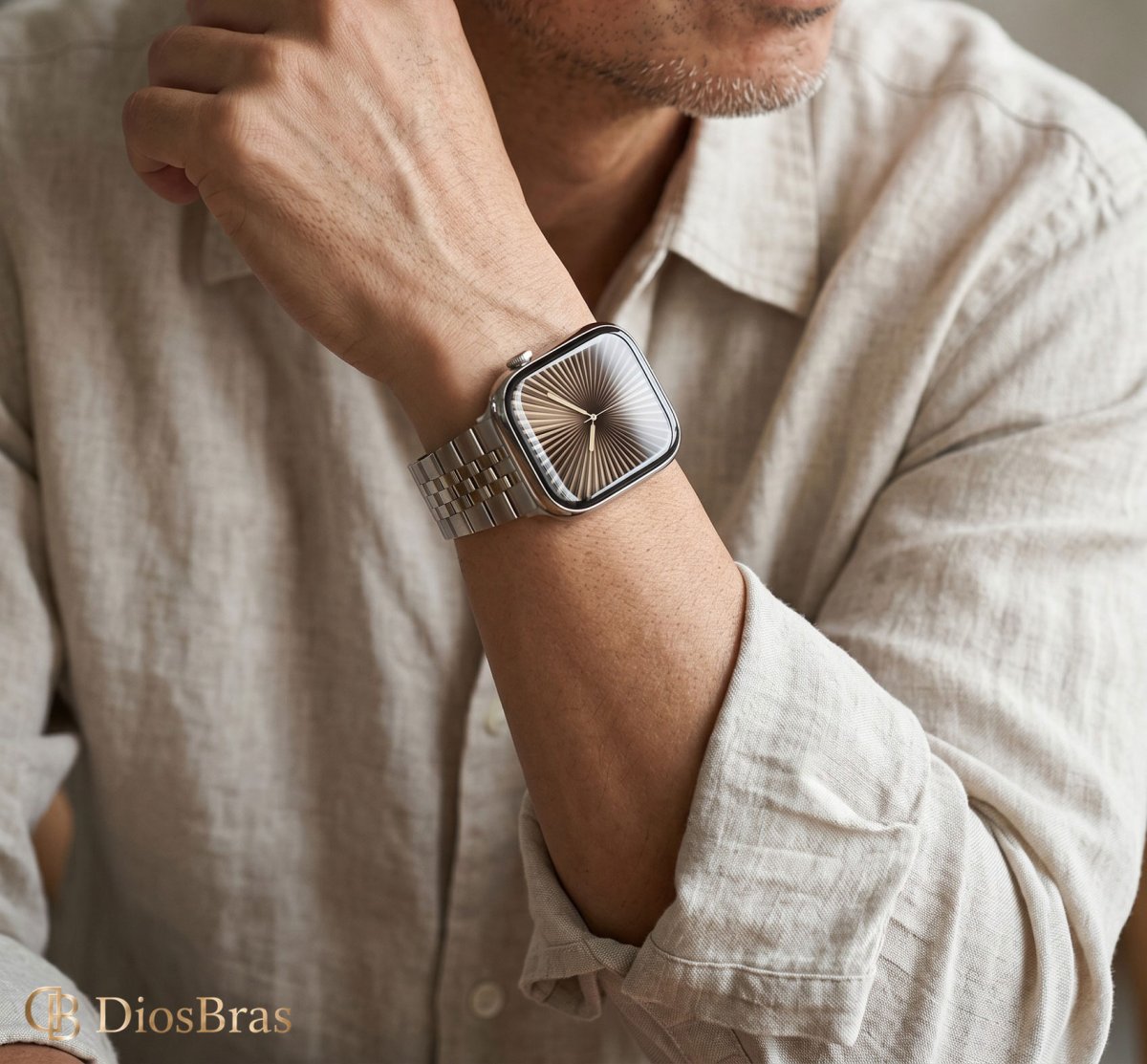 画像5: アップルウォッチ バンド  ベルト apple watch ステンレス バンド 49mm 44mm/45mm/46ｍｍ ULTRA ウルトラ バンド ベルト  高級  バタフライバックル ブラック オレンジ メンズ  スポーツ   6 /7/8/9/10/11/ULTRA/SE ステンレススチール (5)