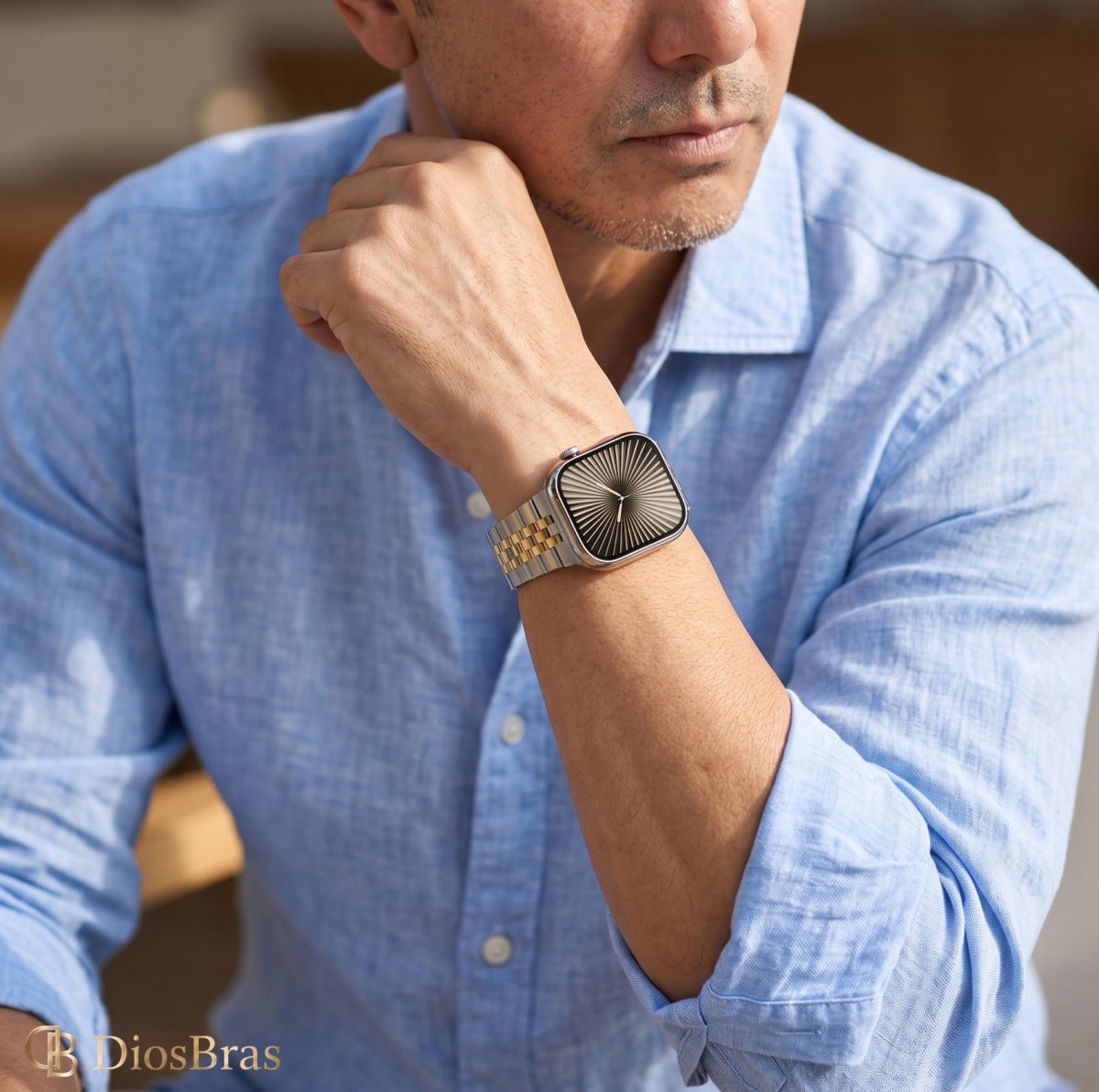 画像2: アップルウォッチ バンド  ベルト apple watch ステンレス バンド 49mm 44mm/45mm/46ｍｍ ULTRA ウルトラ バンド ベルト  高級  バタフライバックル ブラック オレンジ メンズ  スポーツ   6 /7/8/9/10/11/ULTRA/SE ステンレススチール (2)