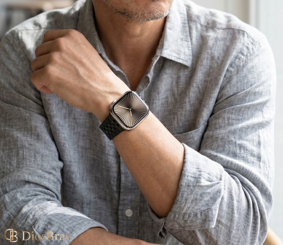 画像7: アップルウォッチ バンド  ベルト apple watch ステンレス バンド 49mm 44mm/45mm/46ｍｍ ULTRA ウルトラ バンド ベルト  高級  バタフライバックル ブラック オレンジ メンズ  スポーツ   6 /7/8/9/10/11/ULTRA/SE ステンレススチール (7)