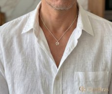 画像4: 地球　アース　モチーフ シルバー925 ペンダント ネックレス トップ 銀 シルバー925   ネックレス  SILVER925  ネックレス 47cm (4)