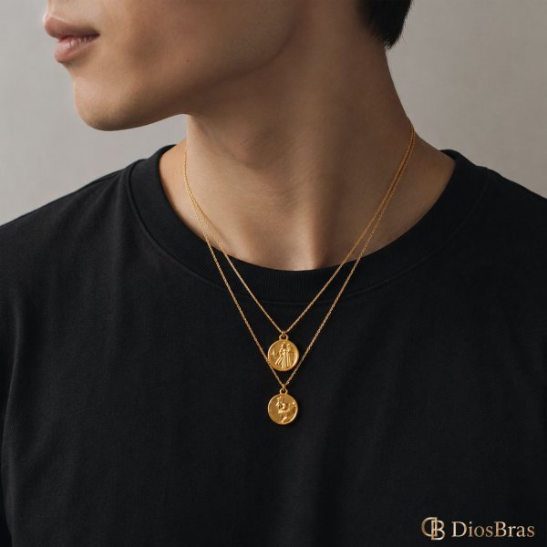 画像4: 星座 星 ペンダント ステンレス　ペンダント ゴールド　シルバー トップ  ネックレス メイン ペンダントトップ １２星座 ネックレス ステンレス チェーン 45cmセット