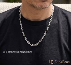 画像11: ステンレス サージカルステンレス マリーン マリーナ アンカー シルバーチェーン シルバー ゴールド　マンテル Tバー　カニカン　ねじり チェーン 40/45/50/55/60/70cm ネックレス チェーン  鎖 首飾り ギフト  チェーン シルバーネックレスチェーン あずきチェーン (11)