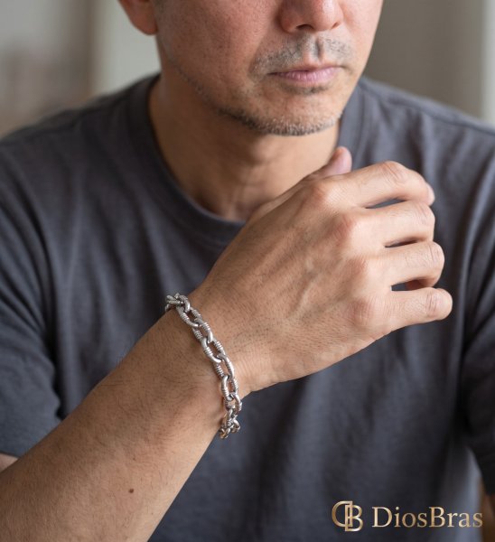 画像3: マンテル ステンレス シルバー925　馬蹄 アンカーフック チェーン マリーン ブレスレット シンプル マリーナ　マリン　ロロマリーナ  ゴールド シルバーメンズ レディース 女性 腕輪 金属アレルギー対応 (3)