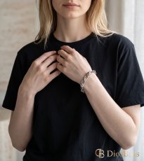 画像3: ノットチェーン マンテル ステンレス シルバー925　馬蹄 アンカーフック チェーン マリーン ブレスレット シンプル マリーナ　マリン　ロロマリーナ  ゴールド シルバーメンズ レディース 女性 腕輪 金属アレルギー対応 (3)