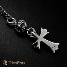 画像5: クロス ペンダント トップ ２連クロス クロスボール ペンダント トップ　 シルバー９２５ ネックレス トップ メンズ ロザリオ [シルバーペンダント  十字架 クリスマス プレゼント (5)