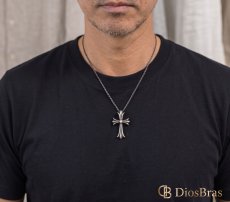 画像4: クロス ペンダント トップ クロス　ペンダント トップ　 シルバー９２５ ネックレス トップ メンズ ロザリオ [シルバーペンダント  十字架 クリスマス プレゼント (4)