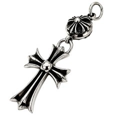 画像7: クロス ペンダント トップ ２連クロス クロスボール ペンダント トップ　 シルバー９２５ ネックレス トップ メンズ ロザリオ [シルバーペンダント  十字架 クリスマス プレゼント (7)