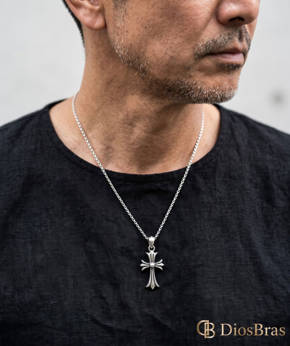 画像4: クロス ペンダント トップ クロス　ペンダント トップ　 シルバー９２５ ネックレス トップ メンズ ロザリオ [シルバーペンダント  十字架 クリスマス プレゼント (4)