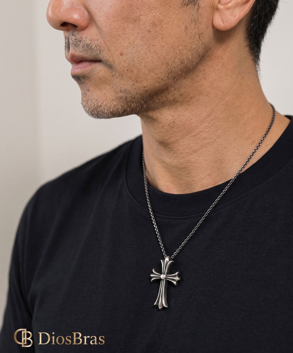 画像6: クロス ペンダント トップ クロス　ペンダント トップ　 シルバー９２５ ネックレス トップ メンズ ロザリオ [シルバーペンダント  十字架 クリスマス プレゼント (6)