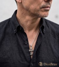 画像2: クロス ペンダント トップ クロス　ペンダント トップ　 シルバー９２５ ネックレス トップ メンズ ロザリオ [シルバーペンダント  十字架 クリスマス プレゼント (2)