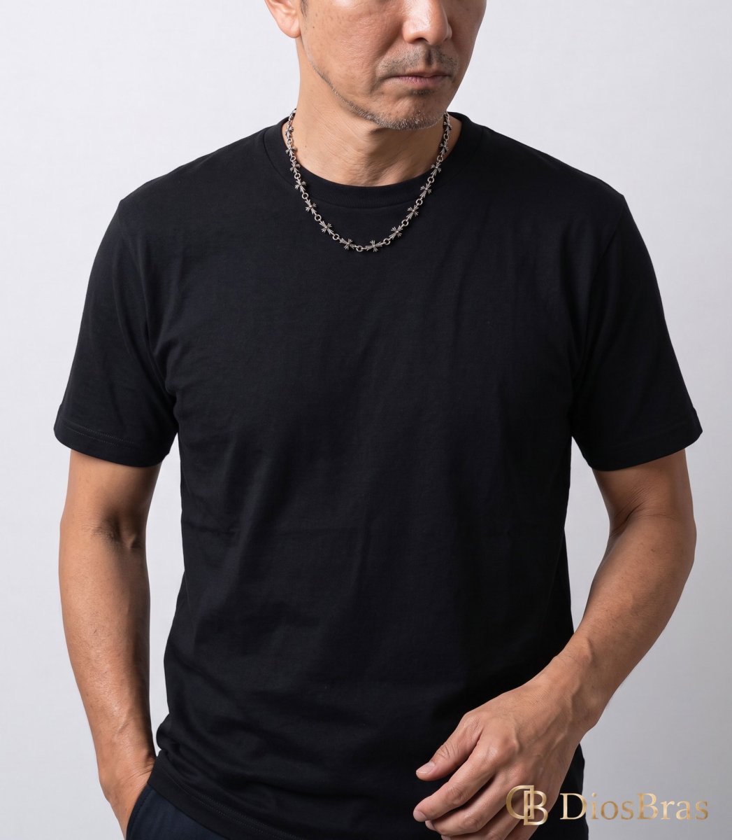 画像2: クロス ペンダント トップ クロス クロス リンク チェーン シルバー９２５ ネックレス トップ メンズ シルバーペンダント  十字架 (2)