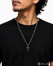 画像2: クロス ペンダント トップ クロス クロスボールチェーン ペンダント トップ　 シルバー９２５ ネックレス トップ メンズ ロザリオ [シルバーペンダント  十字架 クリスマス プレゼント (2)