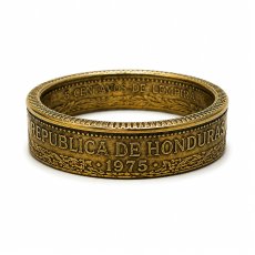画像4: ホンジュラス 5センタボ コインリング 本物 硬貨 ヴィンテージ アンティーク ハンドメイド 指輪 メンズ レディース (4)