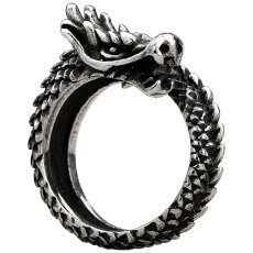 画像5: ドラゴン 龍 龍  ステンレス  リング  ステンレス  リング  シルバー 金属アレルギー対応 光沢 リング アクセサリー メンズ レディース (5)