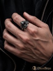画像5: スカル スネーク　蛇 ステンレス  リング  ステンレス  リング  シルバー 金属アレルギー対応 光沢 リング アクセサリー メンズ レディース (5)