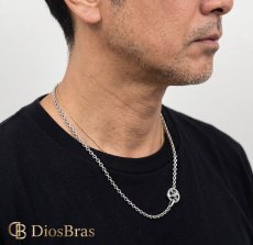 画像4: ステンレス製 イーグル メディスン ホイール イーグルヘッドフック 小豆チェーン　アズキチェーン  セット フェザーネックレス チェーン 留め具 カスタムパーツ　丸カン メディスンホイール (4)