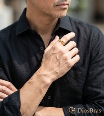 画像4: シルバーリング  リング マリーナ　マリン ロープ ステンレス 縄 チェーン　アンカー リング ツイスト 3つ編み 4つ編み シルバーアクセサリー メンズ 指輪 フリーサイズ（#23〜#13) (4)