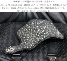 画像7: メンズ 二つ折り財布 バイカーズウォレット  イバラエイ ミドル ハーフウォレット シンプル レザーウォレット 本革 カットスティングレイ エイ 革 シルバー９２５コンチョ 革財布 皮財布 ロングウォレット 天然皮革 天然皮革 梅花皮 かいらぎ メンズ 長財布 ガルーシャ (7)