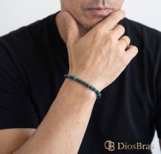 画像6: ブレスレット タイガーアイ レッドタイガーアイ シーセディメントジャスパー 溶岩石 ヘマタイトステンレス メンズ レディース 革 ラップブレスレット ペアブレスレット ペア ブレスレット バックル ステンレス 金属アレルギー (6)