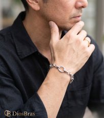 画像8: マンテル ステンレス シルバー925 ツイスト ロープ ねじり 馬蹄 アンカーフック チェーン マリーン ブレスレット シンプル マリーナ　マリン　ロロマリーナ シルバーメンズ レディース 女性 腕輪 金属アレルギー対応 (8)