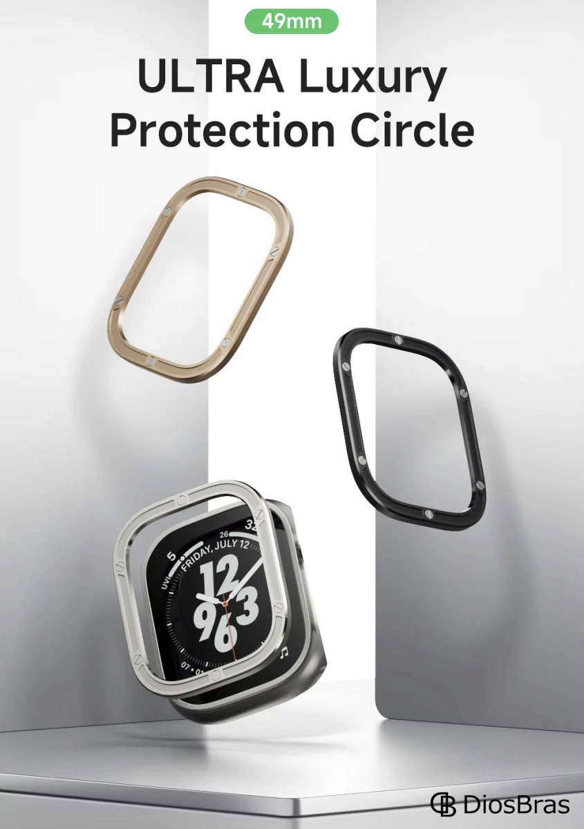 画像3: アップルウォッチ フロントカバー 前面保護 apple watch  49mm ULTRA ウルトラ ケース　カバー　ラグスポ 高級  おしゃれ バタフライバックル ブラック／オレンジ／チタニウム メンズ  スポーツ　ステンレス ウルトラ ULTRA/1/2/3/4 (3)
