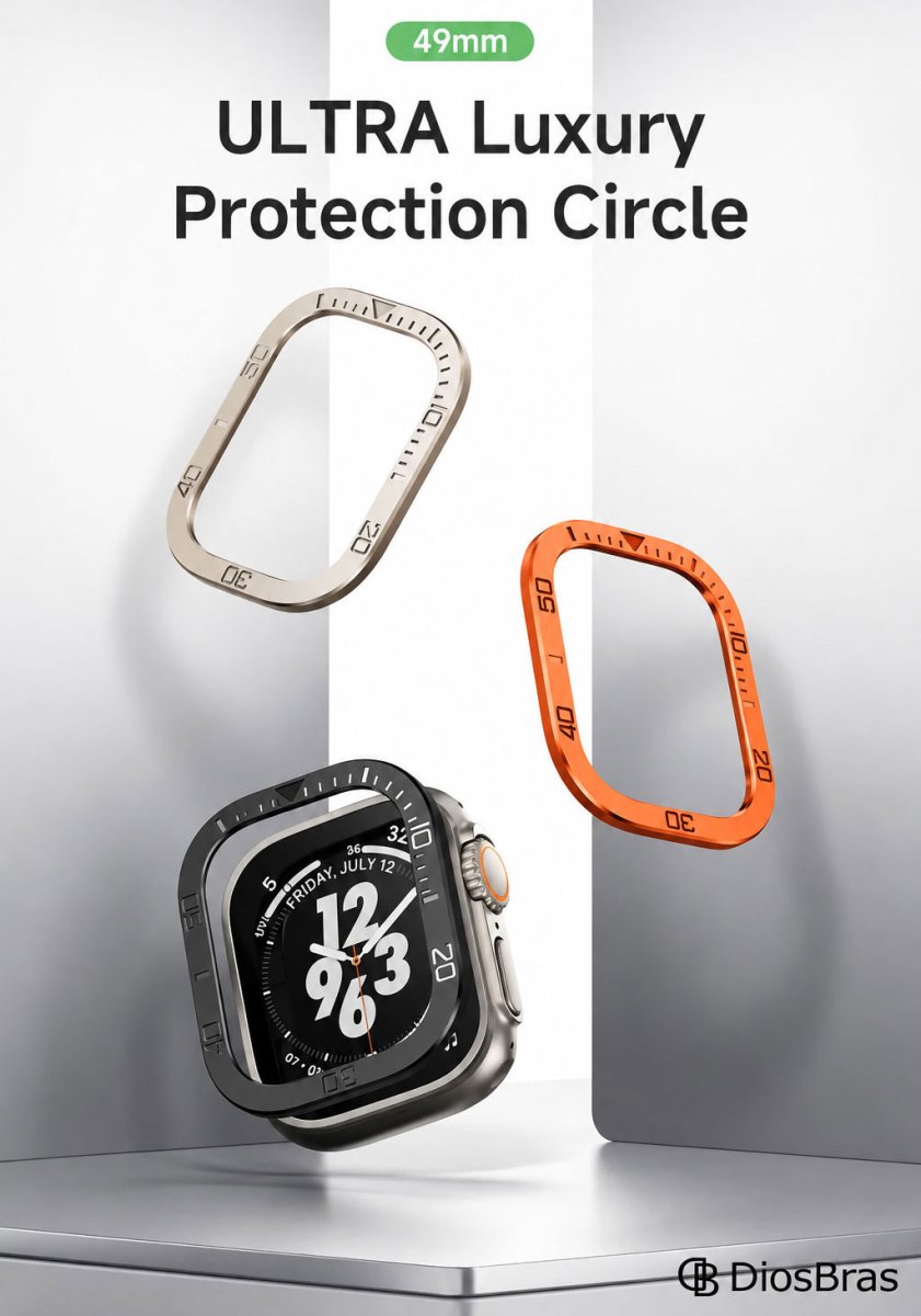 画像3: アップルウォッチ フロントカバー 前面保護 apple watch  49mm ULTRA ウルトラ 全面保護　ケース　カバー　ラグスポ 高級  おしゃれ バタフライバックル ブラック／オレンジ／チタニウム メンズ  スポーツ　ステンレス ウルトラ ULTRA/1/2/3/4 (3)