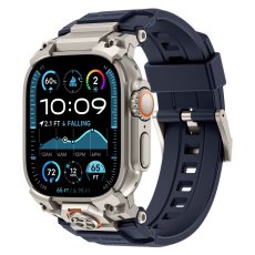 画像12: アップルウォッチ バンド  ベルト apple watch 49mm 44mm/45mm/46ｍｍ ULTRA ウルトラ バンド ベルト ラバーバンド 高級  RUBBER おしゃれ バタフライバックル ブラックチタニウム メンズ  スポーツ　シリコン   6 /7/8/9/10/11/12/ULTRA/1/2/3/4/SE (12)