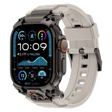 画像16: アップルウォッチ バンド  ベルト apple watch 49mm 44mm/45mm/46ｍｍ ULTRA ウルトラ バンド ベルト ラバーバンド 高級  RUBBER おしゃれ バタフライバックル ブラックチタニウム メンズ  スポーツ　シリコン   6 /7/8/9/10/11/12/ULTRA/1/2/3/4/SE (16)