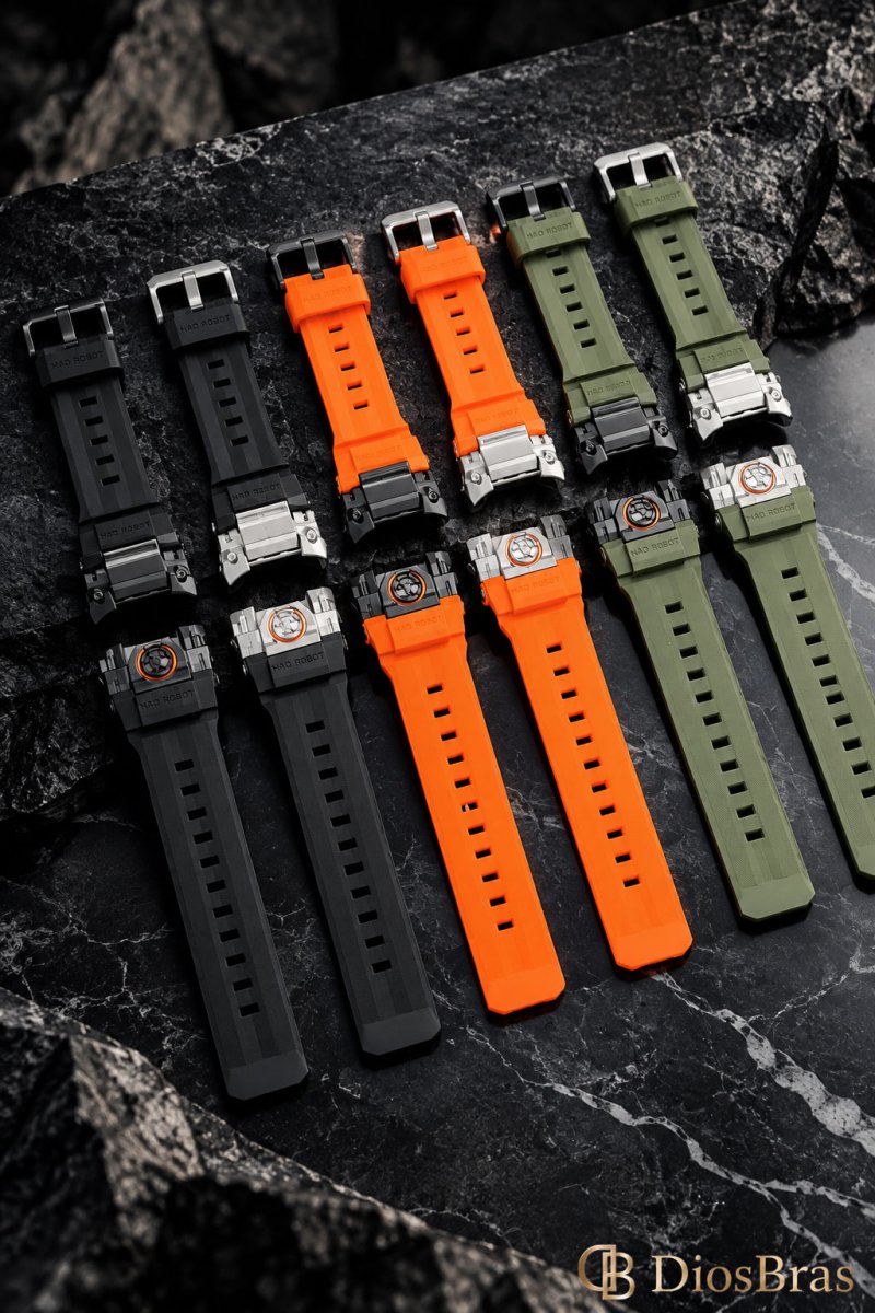 画像7: アップルウォッチ バンド  ベルト apple watch 49mm 44mm/45mm/46ｍｍ ULTRA ウルトラ バンド ベルト ラバーバンド 高級  RUBBER おしゃれ バタフライバックル ブラックチタニウム メンズ  スポーツ　シリコン   6 /7/8/9/10/11/12/ULTRA/1/2/3/4/SE (7)