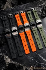 画像7: アップルウォッチ バンド  ベルト apple watch 49mm 44mm/45mm/46ｍｍ ULTRA ウルトラ バンド ベルト ラバーバンド 高級  RUBBER おしゃれ バタフライバックル ブラックチタニウム メンズ  スポーツ　シリコン   6 /7/8/9/10/11/12/ULTRA/1/2/3/4/SE (7)