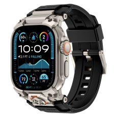 画像10: アップルウォッチ バンド  ベルト apple watch 49mm 44mm/45mm/46ｍｍ ULTRA ウルトラ バンド ベルト ラバーバンド 高級  RUBBER おしゃれ バタフライバックル ブラックチタニウム メンズ  スポーツ　シリコン   6 /7/8/9/10/11/12/ULTRA/1/2/3/4/SE (10)
