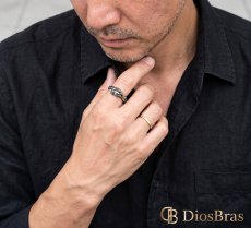 画像2: ドラゴン 龍 龍  ステンレス  リング  ステンレス  リング  シルバー 金属アレルギー対応 光沢 リング アクセサリー メンズ レディース (2)