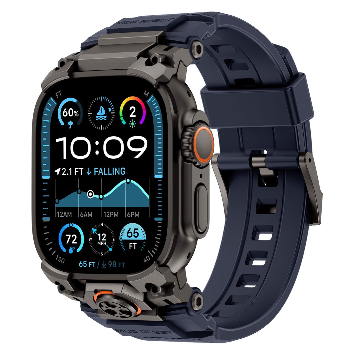画像17: アップルウォッチ バンド  ベルト apple watch 49mm 44mm/45mm/46ｍｍ ULTRA ウルトラ バンド ベルト ラバーバンド 高級  RUBBER おしゃれ バタフライバックル ブラックチタニウム メンズ  スポーツ　シリコン   6 /7/8/9/10/11/12/ULTRA/1/2/3/4/SE (17)