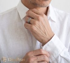 画像3: ステンレス　スピナーリング　ルーン文字 ケルト調　シルバー 金属アレルギー対応 光沢  アクセサリー メンズ レディース (3)