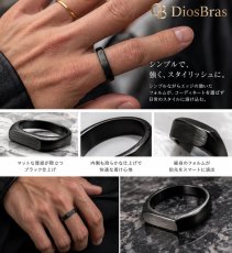 画像5: リング ステンレス 細め スリム スクエア  印台 プレーン シルバー 金属アレルギー対応 光沢 リング アクセサリー メンズ レディース プレーン (5)
