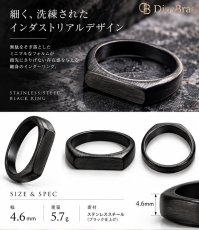 画像4: リング ステンレス 細め スリム スクエア  印台 プレーン シルバー 金属アレルギー対応 光沢 リング アクセサリー メンズ レディース プレーン (4)