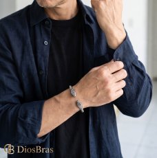 画像3: バングル ステンレス ドラゴン スネーク コブラ 蛇 ウルフ 狼 龍 竜 ツイスト ねじり ロープ 316L サージカルステンレス プレーン ステンレスブレスレット ステンレスバングル シルバーブレスレット ゴールド シルバー   メンズ レディース SILVER925 ステンレススティール (3)