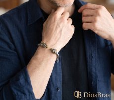 画像5: バングル ステンレス ドラゴン スネーク コブラ 蛇 ウルフ 狼 龍 竜 ツイスト ねじり ロープ 316L サージカルステンレス プレーン ステンレスブレスレット ステンレスバングル シルバーブレスレット ゴールド シルバー   メンズ レディース SILVER925 ステンレススティール (5)