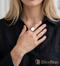 画像3: ソリッド リング メンズ 指輪 ステンレス 印台 シグネットリング 小指リング スクエア 円形 鏡面 ボリューム 重厚感 メンズ 指輪 メンズ アクセサリー シルバーリング シルバーアクセサリー メンズ (3)