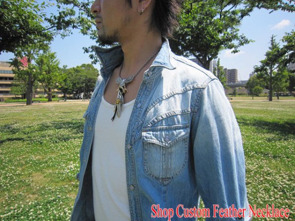 画像4: 【diosbras-ディオブラス-】イーグル&フェザーコンビネーションネックレス (4)