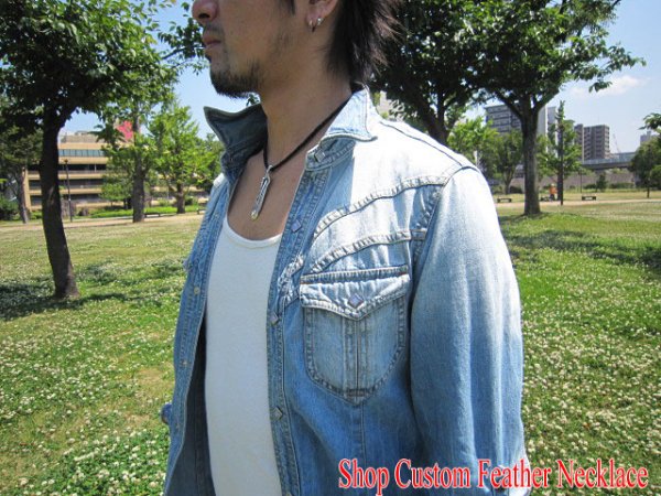 画像5: 【diosbras-ディオブラス-】フェザー&クロウ爪レザーチョーカーネックレス シルバー925 (5)