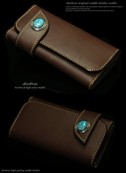 画像3: コンチョ  シルバーコンチョ ターコイズ オニキス シルバー925 コンチョ ウォレット 長財布 レザーウォレット SILVER925 カスタムパーツ 革財布 プレミアムコンチョナバホ≪ネジ式≫【diosbras-ディオブラス-】【メール便送料無料!!】【品番PC】【PD】 (3)