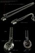 画像2:  2連プレートペンダント　アラベスク　唐草　ネックレス　シルバー９２５　チェーンセット【全国送料無料】【diosbras-ディオブラス】 (2)